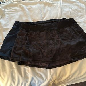Lot of three Lululemon Pace Rivals skirt 10 Tall